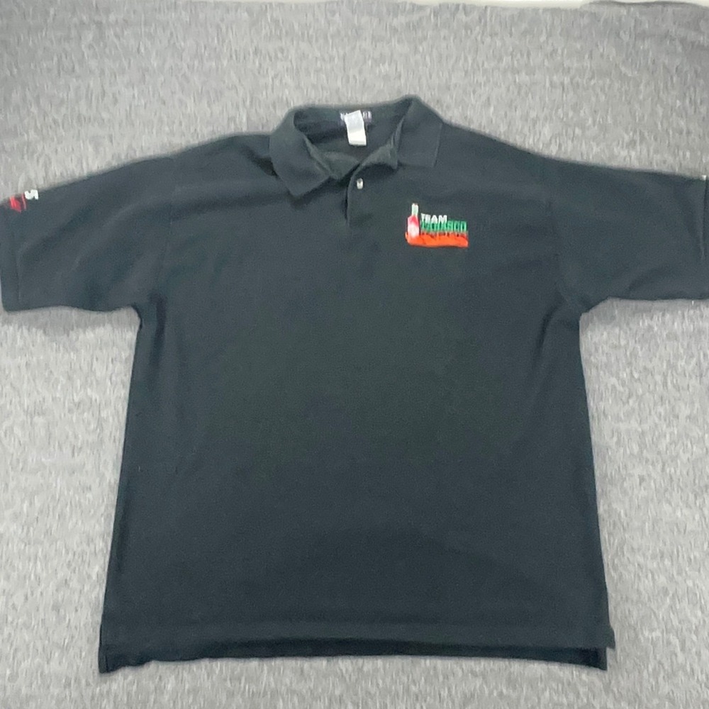 Team Tabasco Racing Polo Shirt Mens XXL Black NASCAR Vantage‎ Classics